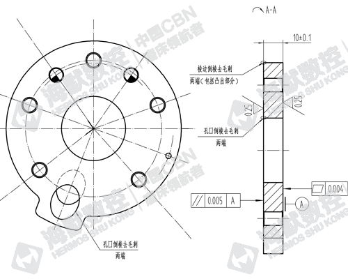 空調(diào)壓縮機閥板工件圖紙